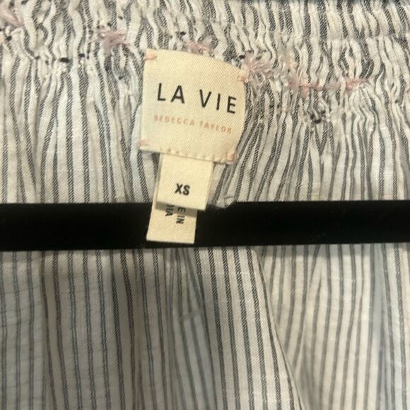 REVOLVE La Vie Rebecca Taylor striped smocked blouse - Picture 8 of 10